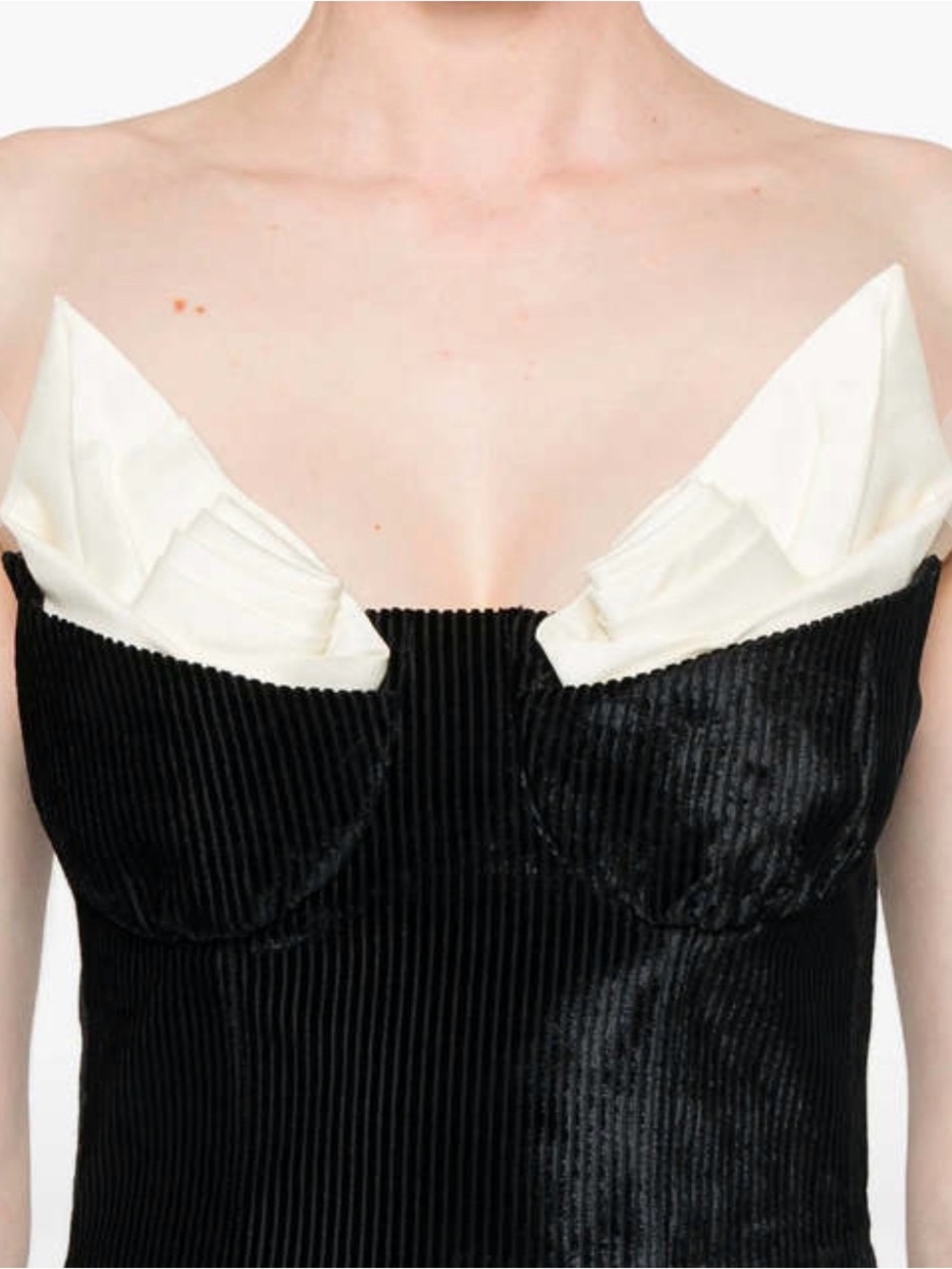 Shushu/Tong Black Bustier Mini Dress